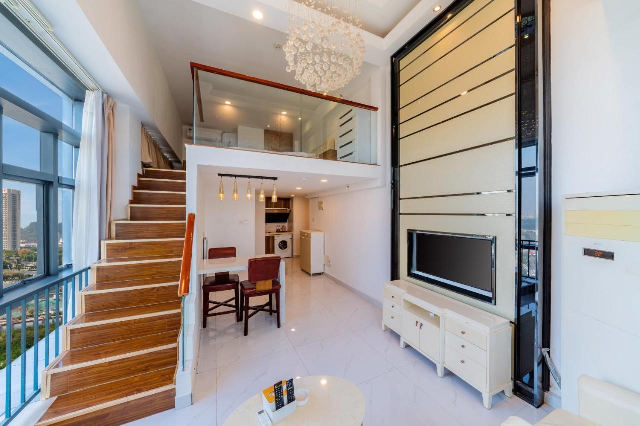 April Fair Duplex Apartment Guangzhou South Railway Station Ao Yuan Yue Shi Dai Branch 외부 사진