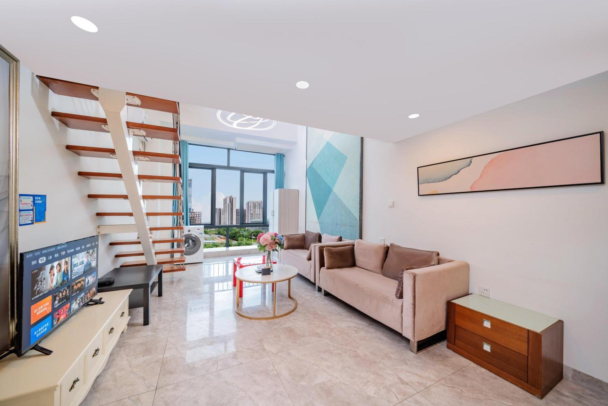 April Fair Duplex Apartment Guangzhou South Railway Station Ao Yuan Yue Shi Dai Branch 외부 사진