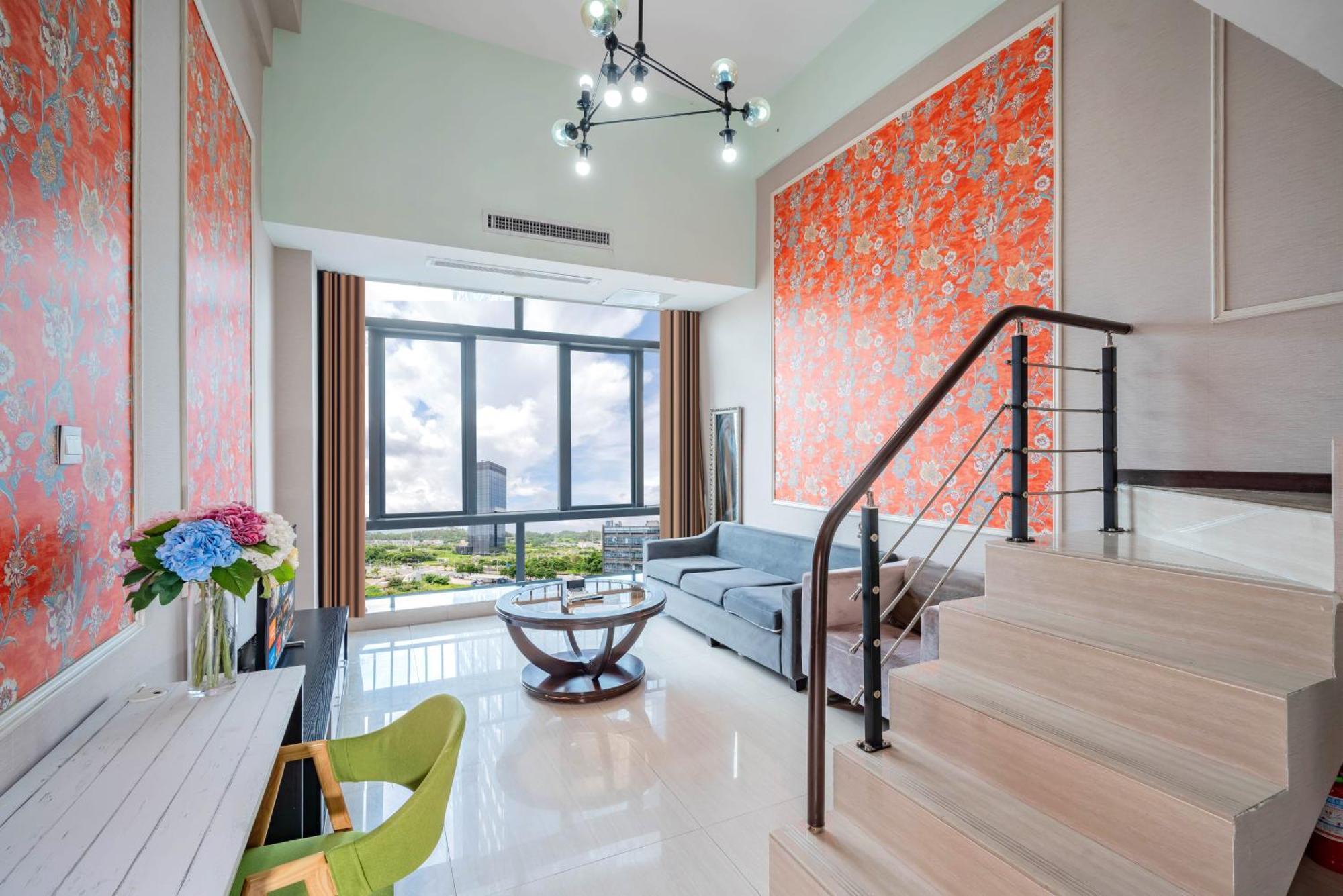 April Fair Duplex Apartment Guangzhou South Railway Station Ao Yuan Yue Shi Dai Branch 외부 사진