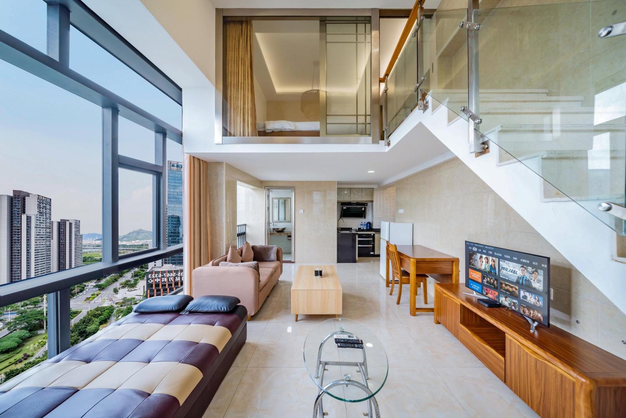 April Fair Duplex Apartment Guangzhou South Railway Station Ao Yuan Yue Shi Dai Branch 외부 사진