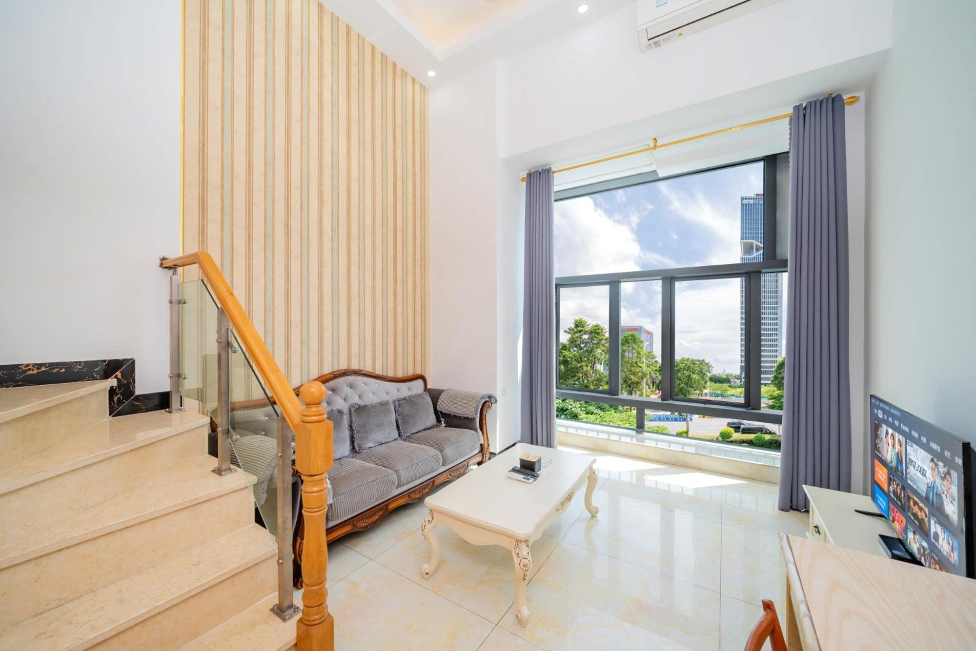 April Fair Duplex Apartment Guangzhou South Railway Station Ao Yuan Yue Shi Dai Branch 외부 사진