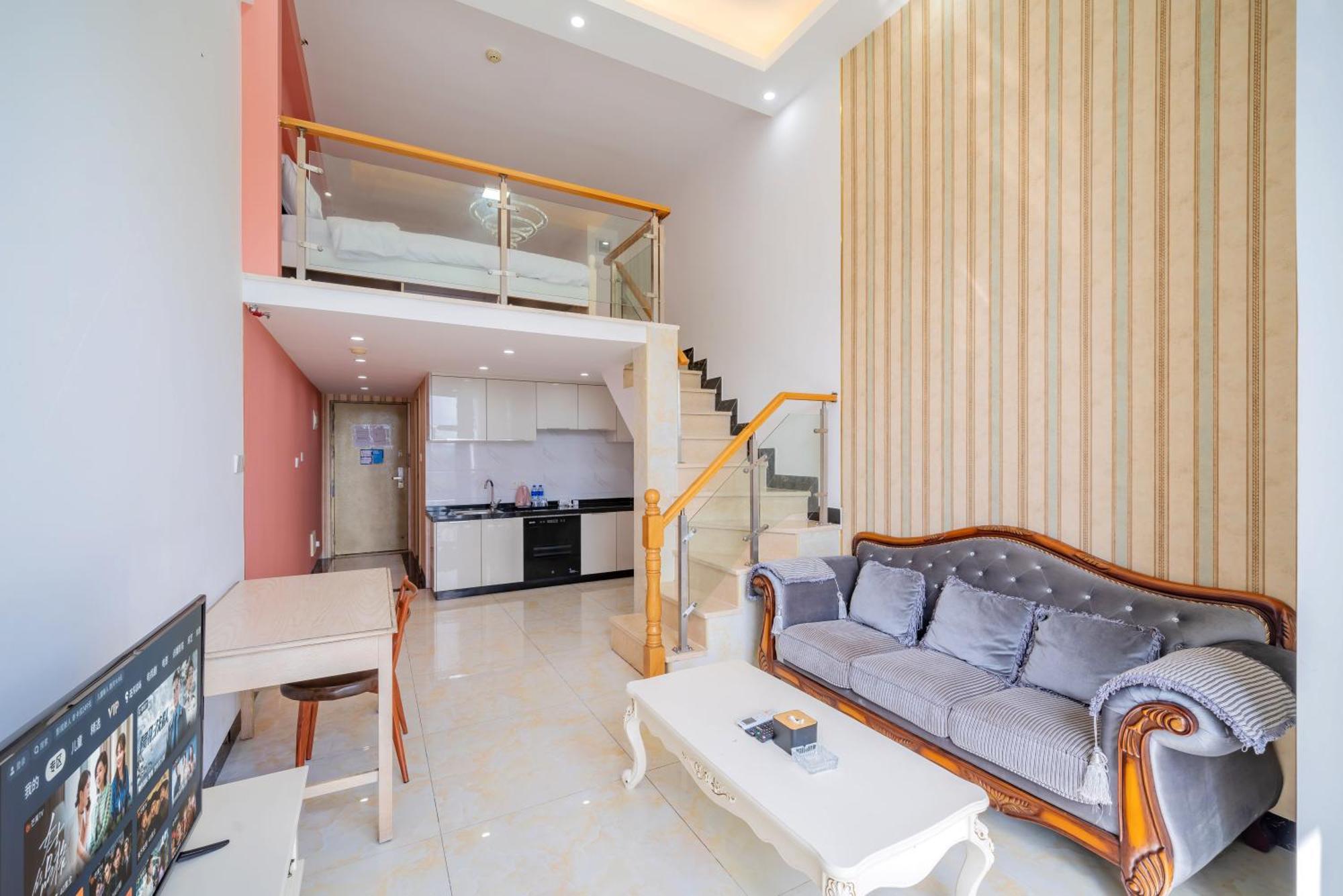 April Fair Duplex Apartment Guangzhou South Railway Station Ao Yuan Yue Shi Dai Branch 외부 사진
