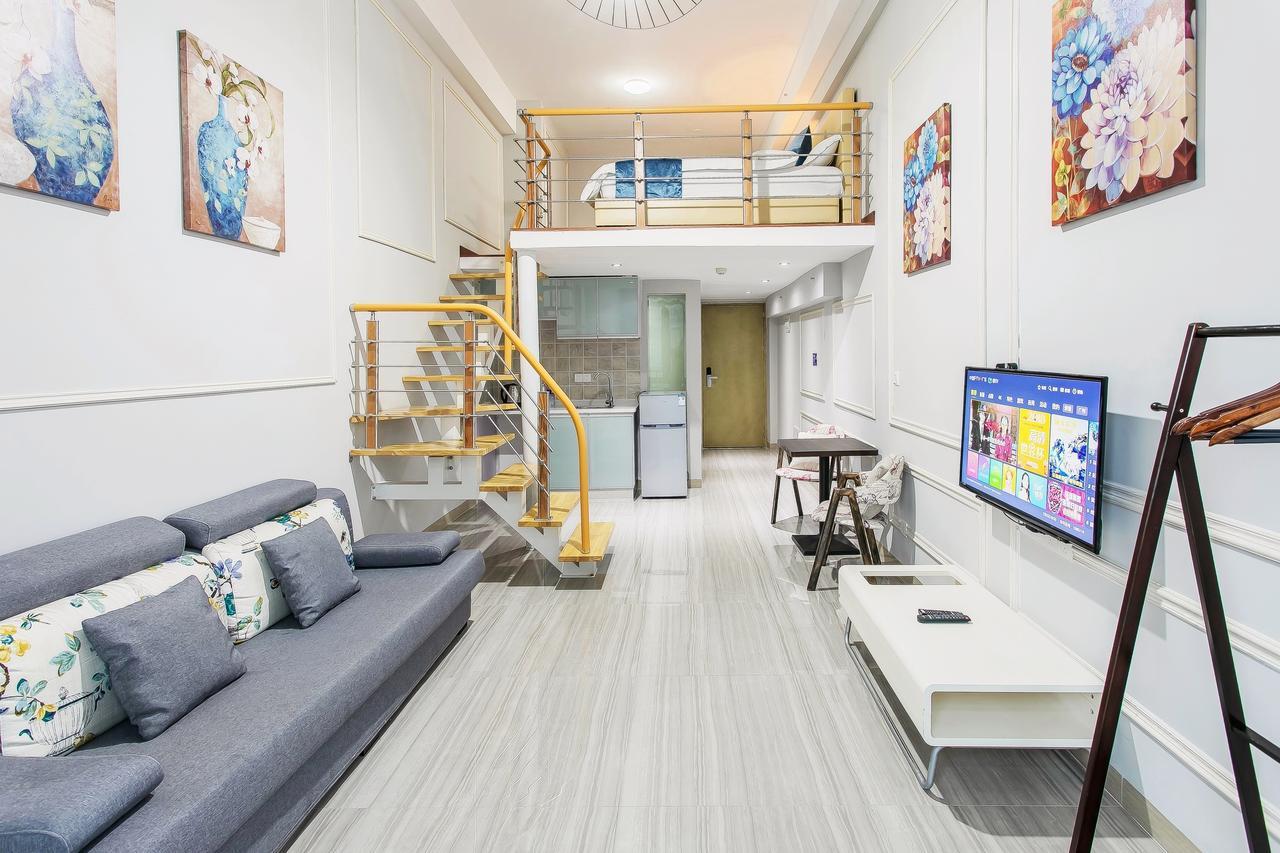 April Fair Duplex Apartment Guangzhou South Railway Station Ao Yuan Yue Shi Dai Branch 외부 사진